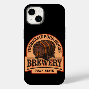 Personalised NAME Old Oak Barrel Beer Keg Brewery Case-Mate iPhone 14 Case