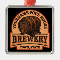 Personalised NAME Old Oak Barrel Beer Keg Brewery