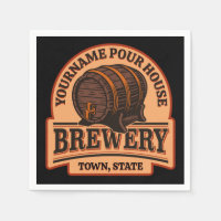 Personalised NAME Old Oak Barrel Beer Keg Brewery