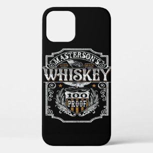 Personalised NAME Old West Whiskey Brewery Bar iPhone 12 Case