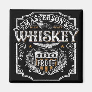 Personalised NAME Old West Whiskey Brewery Bar Magnet
