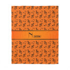 Personalised name orange music notes