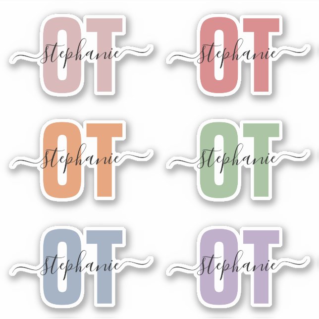 Personalised Name OT Occupational Therapist  (Front)