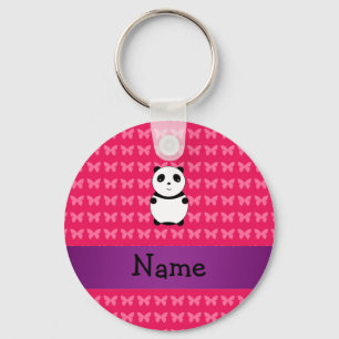 Personalised name panda key ring