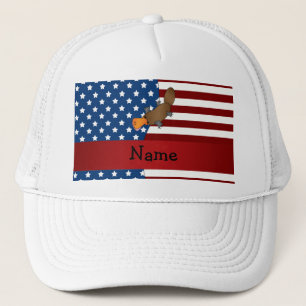 Personalised name Patriotic platypus Trucker Hat