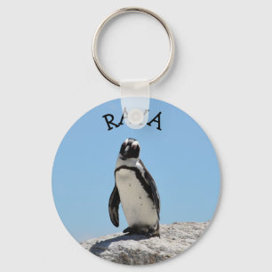 Personalised Name Penguin  Key Ring