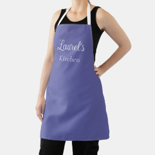 Personalised Name Periwinkle Apron