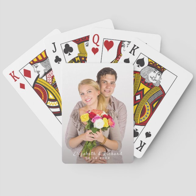Personalised Name Photo Playing Cards (Back)