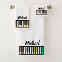 Personalised NAME Pianist Piano Keys