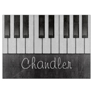 Personalised NAME Pianist Piano Keys Music Teacher Cutting Board