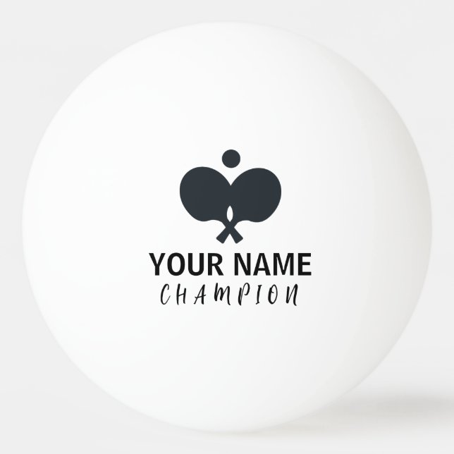 Personalised Name  Ping Pong Ball (Front)