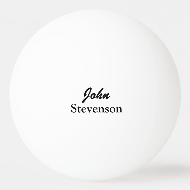 Personalised name ping pong balls for table tennis (Front)