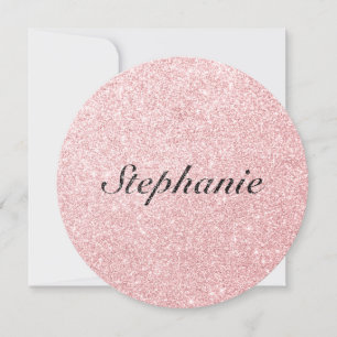 Personalised Name Pink Glitter Sparkle Style