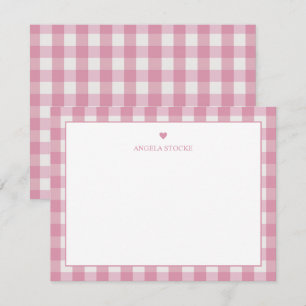 Personalised Name Pink Heart Card