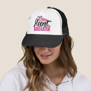 Personalised NAME Pink Little Heart Breaker Trucker Hat
