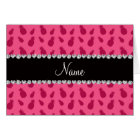 Personalised name pink pineapple pattern