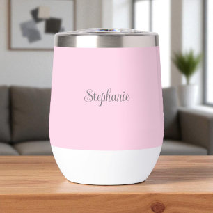Personalised name Pink Script Monogram