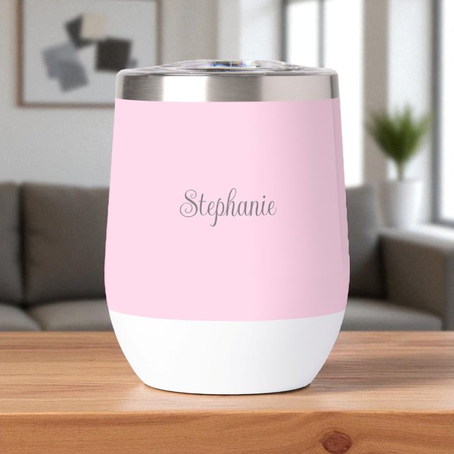 Personalised name Pink Script Monogram (Creator Uploaded)