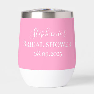 Personalised Name Pink Script Monogram