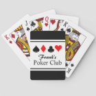 Personalised name poker playing cards