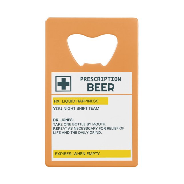 Personalised Name Prescription Beer (Front)