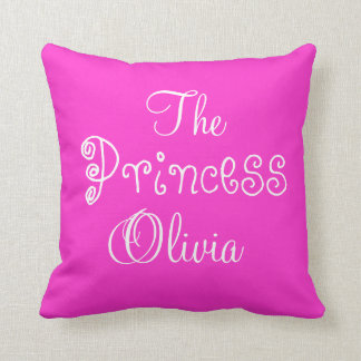 Personalised Name Princess Olivia Pillow