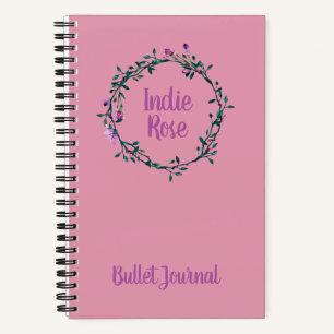 Personalised Name Purple Bullet Journal