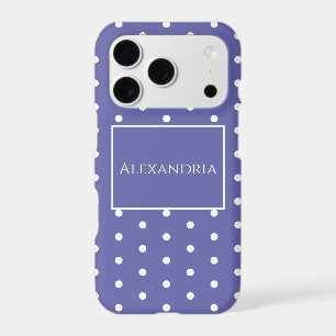 Personalised Name Purple Polka Dots