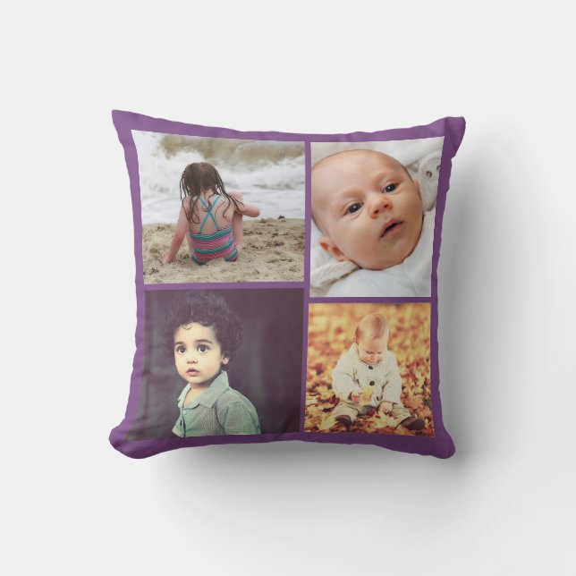 Personalised name quote and photo cushion (Front)