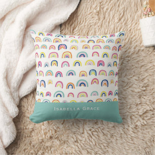 Personalised Name Rainbow Cushion