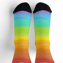 Personalised name rainbow Socks