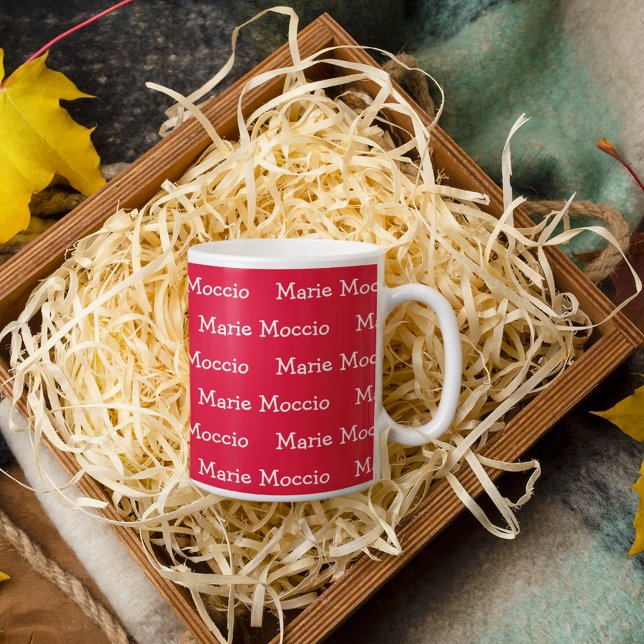Personalised Name Red Giant Coffee Mug (Creator Uploaded)