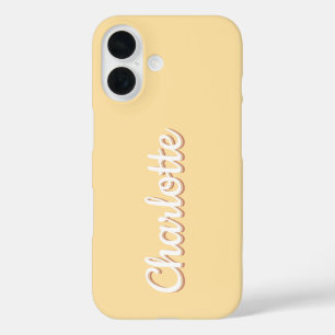 Personalised Name Retro Font iPhone 16 Case