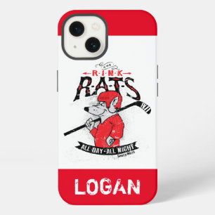 Personalised Name Rink Rats Hockey Phone Case