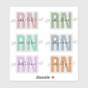 Personalised Name RN Registered Nurse Appreciation