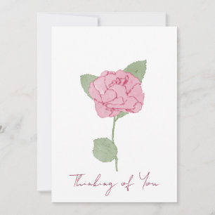 Personalised Name Rose Flower Watercolor Script   Invitation
