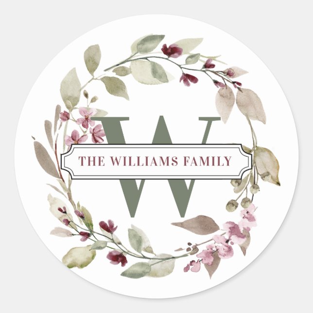 Personalised Name Round Stickers (Front)