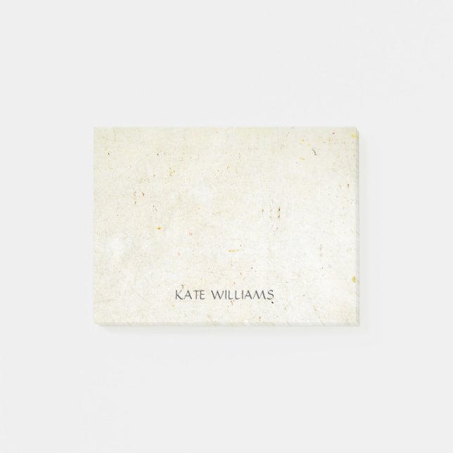 Personalised Name Rustic Boho Background Post-it Notes (Front)