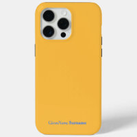 Personalised Name Saffron Mango Yellow Blue