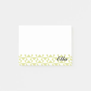 Personalised Name Sage Pinwheels Post-it Notes