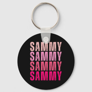 Personalised Name Sammy I Love Sammy Vintage  Key Ring