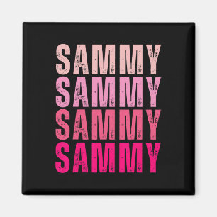 Personalised Name Sammy I Love Sammy Vintage  Magnet