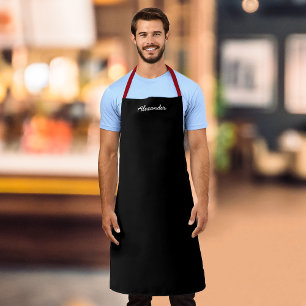 Personalised Name Script Fully Editable Colours Apron