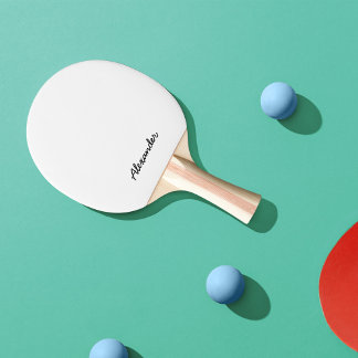 Personalised Name Script Fully Editable Colours Ping Pong Paddle