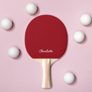 Personalised Name Script Fully Editable Colours Ping Pong Paddle