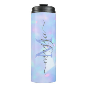 Personalised Name Script Monogram Thermal Tumbler