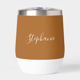 Personalised name Script Terracotta Simple