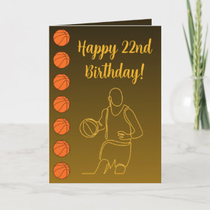 Personalised Name Sentiment Sport Theme Basketball Card