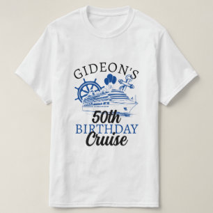 Personalised Name Ship Balloons Cruise Birthday T-Shirt