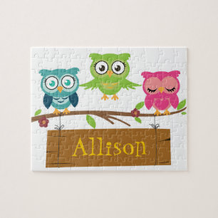 Personalised name sign for children jigsaw puzzle